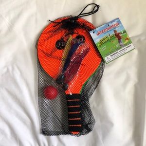 NWT JAZZMINTON ULTIMATE PADDLE GAME- WIND BIRDIE